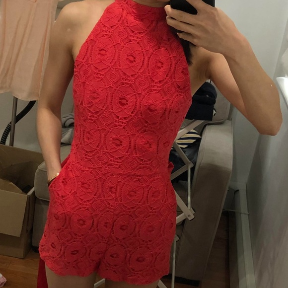 BB Dakota Other - BB Dakota Red Romper BB Dakota Other - BB Dakota Red Romper